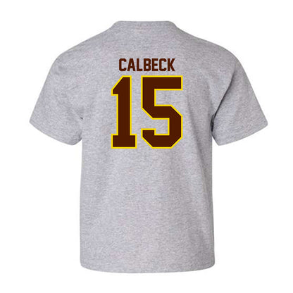 Western Michigan - NCAA Men's Ice Hockey : Alex Calbeck - Classic Shersey Youth T-Shirt-1