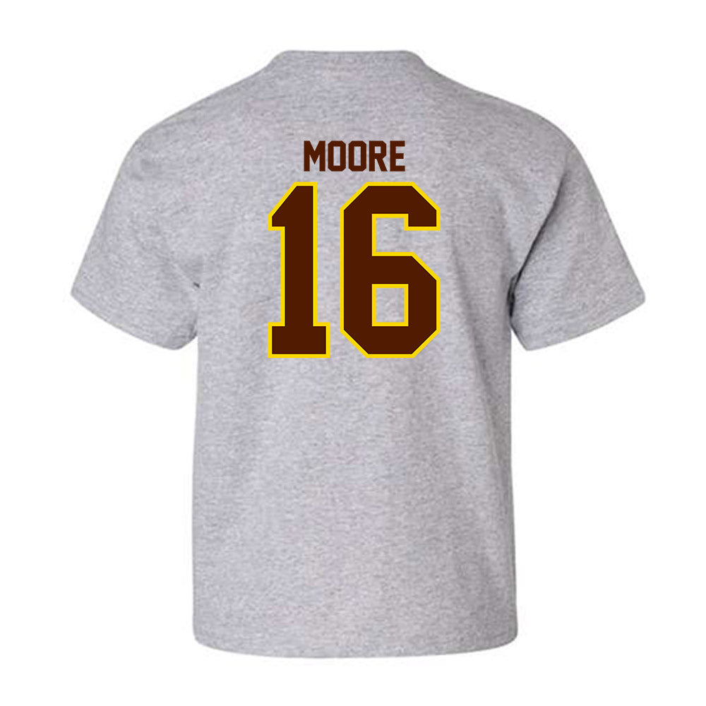 Western Michigan - NCAA Football : Brodon Moore - Classic Shersey Youth T-Shirt-1