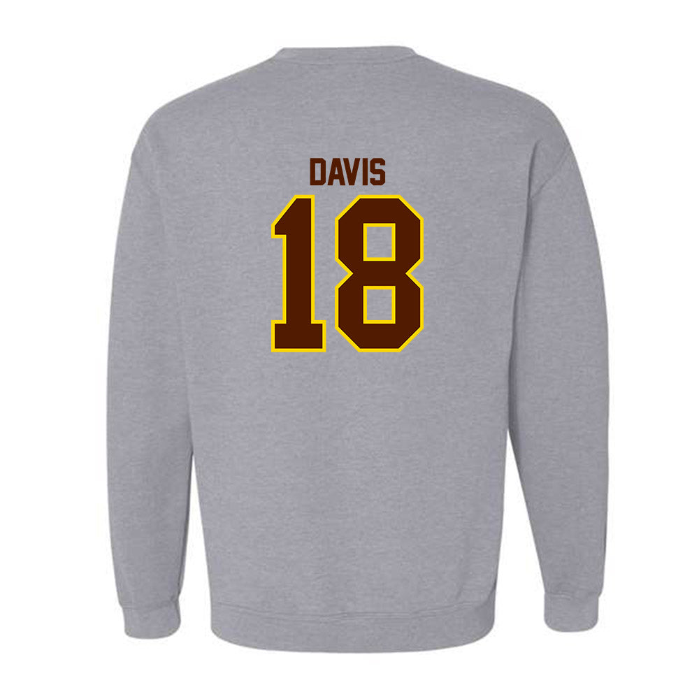 Western Michigan - NCAA Football : Micah Davis - Classic Shersey Crewneck Sweatshirt-1