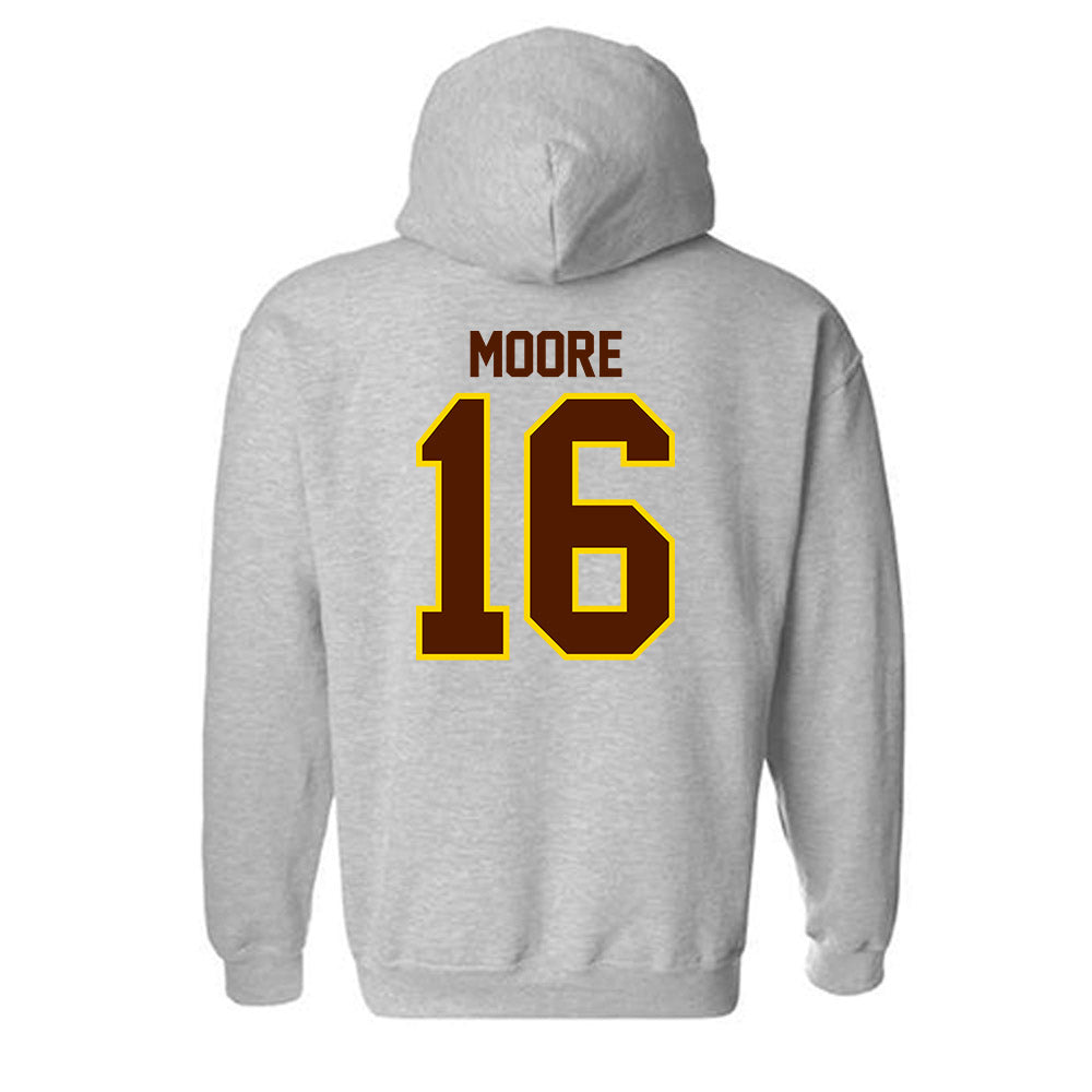 Western Michigan - NCAA Football : Brodon Moore - Classic Shersey Hooded Sweatshirt-1