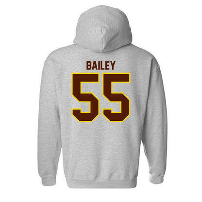 Western Michigan - NCAA Football : Jacob Bailey - Classic Shersey Hooded Sweatshirt-1
