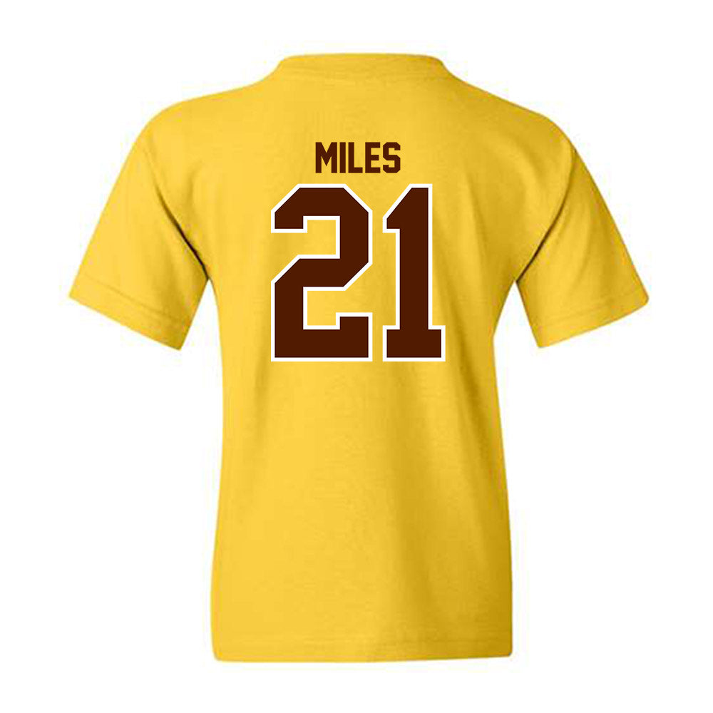 Western Michigan - NCAA Football : CJ Miles - Classic Shersey Youth T-Shirt-1