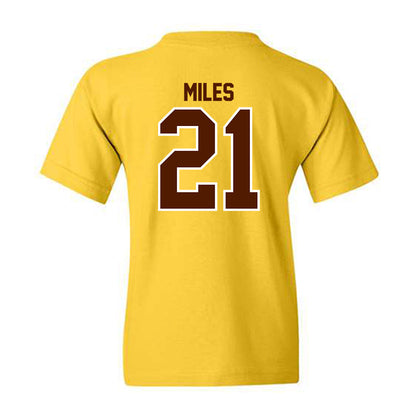 Western Michigan - NCAA Football : CJ Miles - Classic Shersey Youth T-Shirt-1