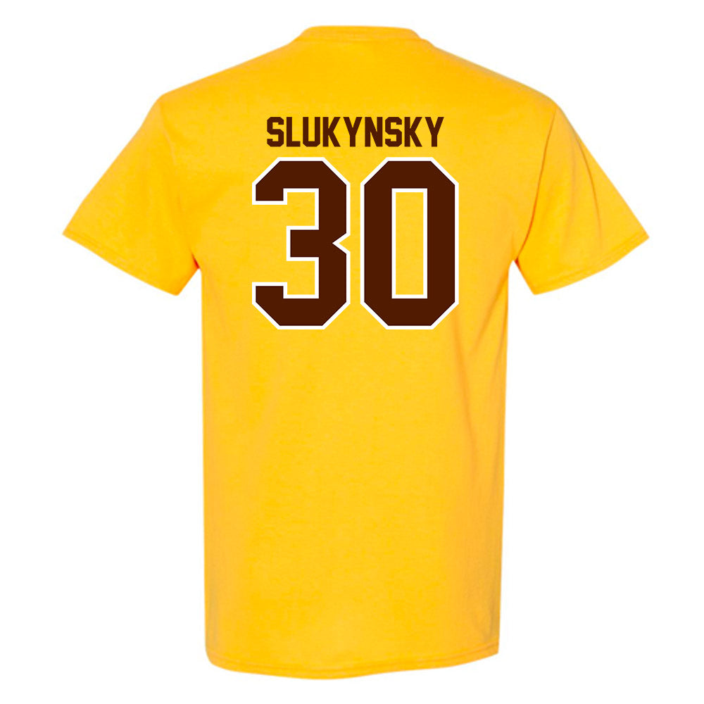 Western Michigan - NCAA Men's Ice Hockey : Hampton Slukynsky - Classic Shersey T-Shirt-1