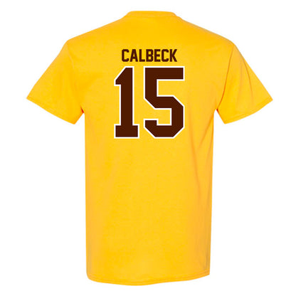 Western Michigan - NCAA Men's Ice Hockey : Alex Calbeck - Classic Shersey T-Shirt-1