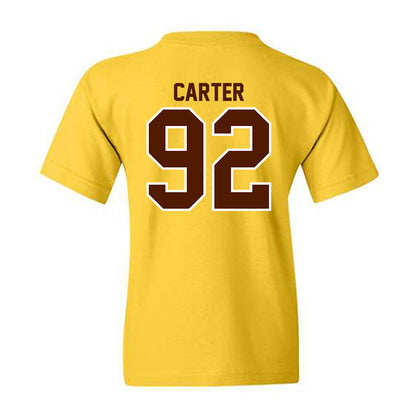 Western Michigan - NCAA Football : Gian Carter - Classic Shersey Youth T-Shirt-1