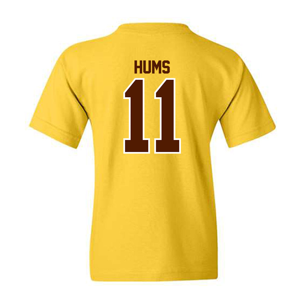 Western Michigan - NCAA Baseball : Cooper Hums - Classic Shersey Youth T-Shirt-1