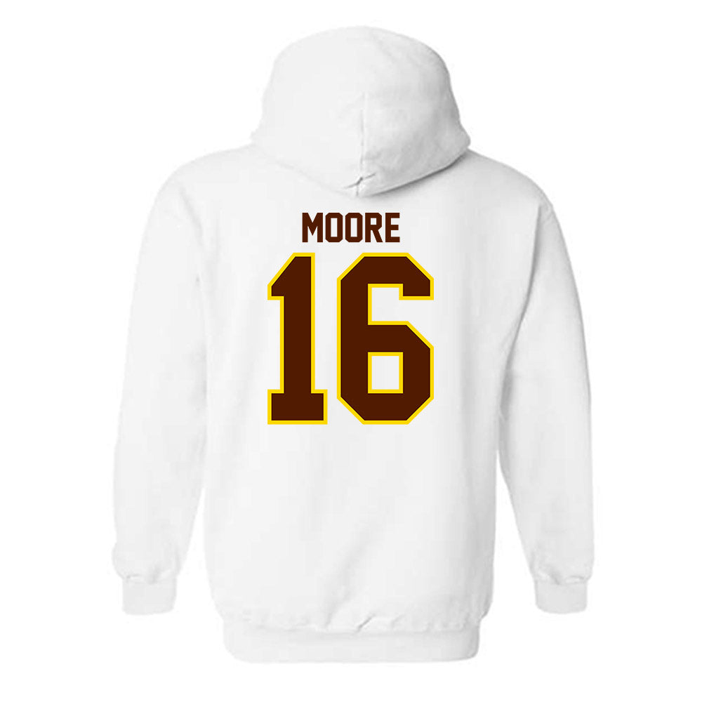Western Michigan - NCAA Football : Brodon Moore - Classic Shersey Hooded Sweatshirt-1