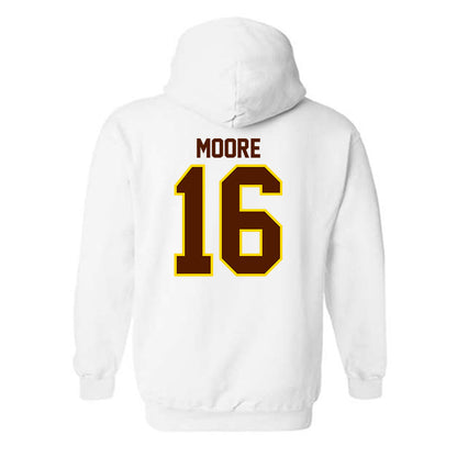 Western Michigan - NCAA Football : Brodon Moore - Classic Shersey Hooded Sweatshirt-1