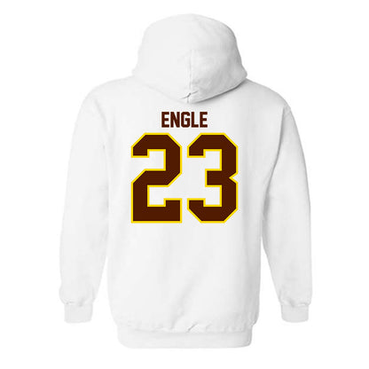 Western Michigan - NCAA Men's Ice Hockey : Edison Engle - Classic Shersey Hooded Sweatshirt-1