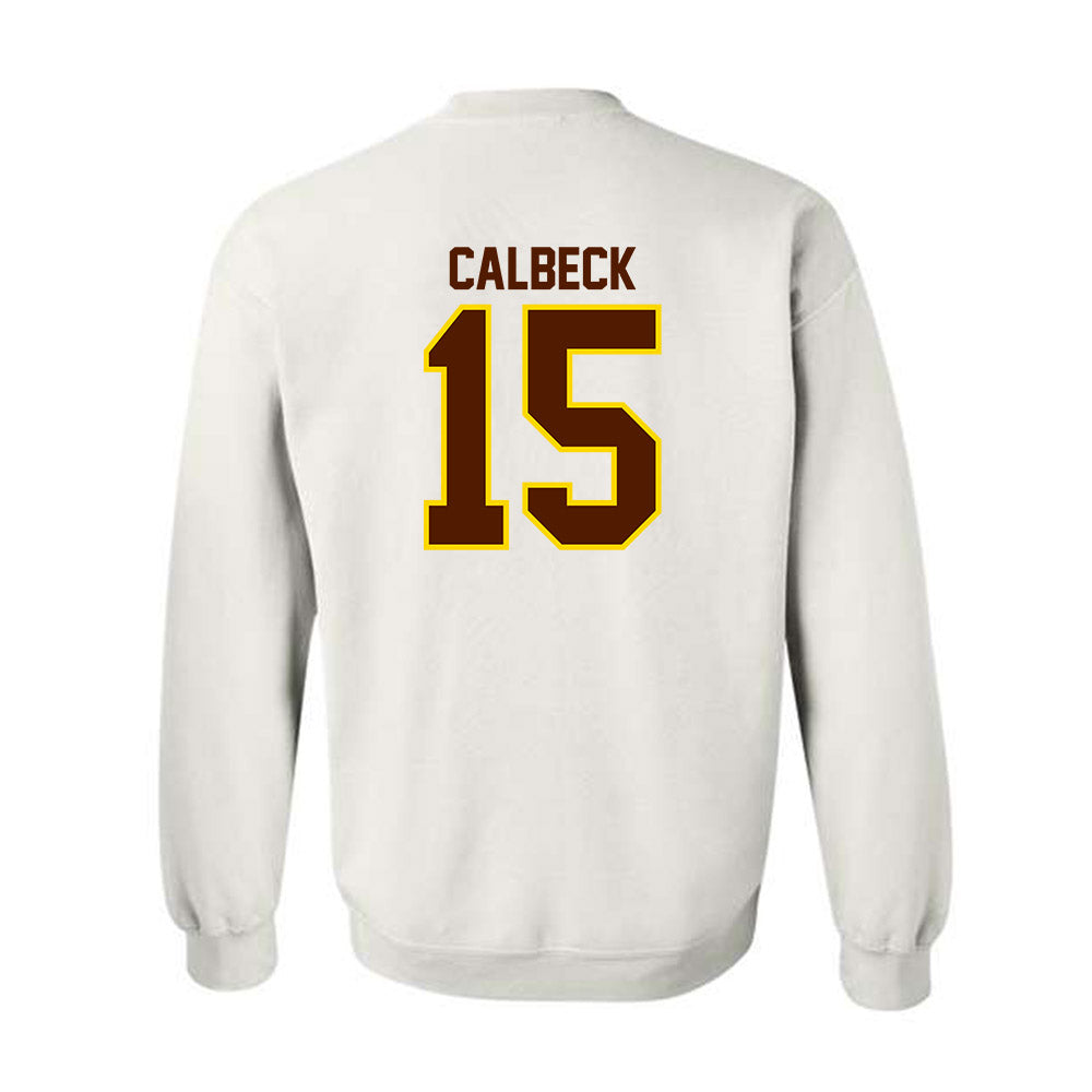 Western Michigan - NCAA Men's Ice Hockey : Alex Calbeck - Classic Shersey Crewneck Sweatshirt-1