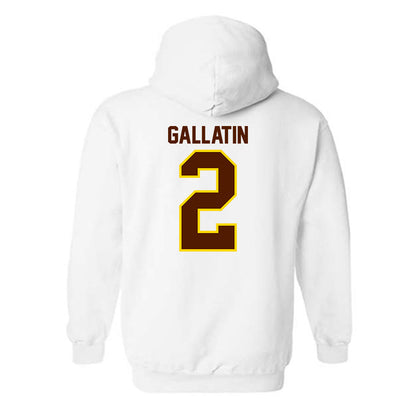 Western Michigan - NCAA Men's Ice Hockey : Grady Gallatin - Classic Shersey Hooded Sweatshirt-1