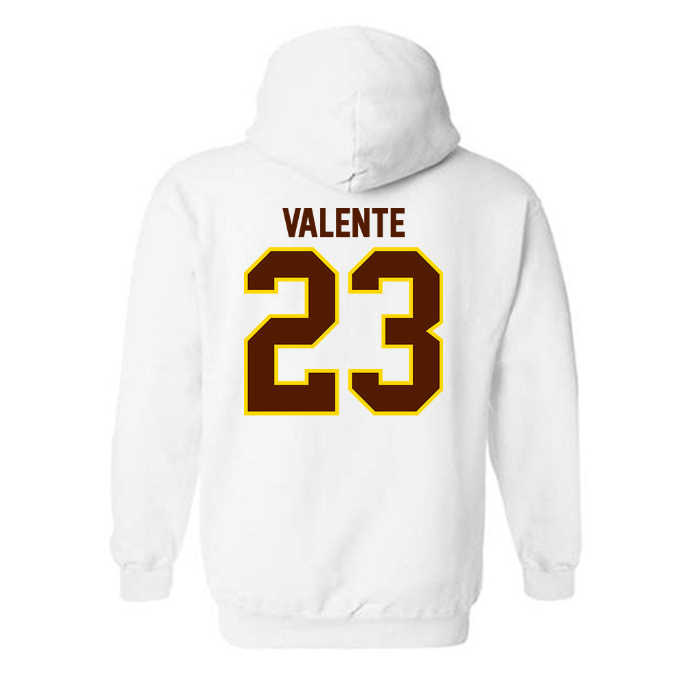 Western Michigan - NCAA Men's Ice Hockey : Liam Valente - Classic Shersey Hooded Sweatshirt-1
