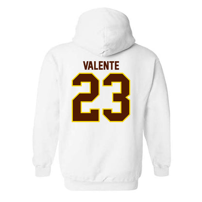 Western Michigan - NCAA Men's Ice Hockey : Liam Valente - Classic Shersey Hooded Sweatshirt-1