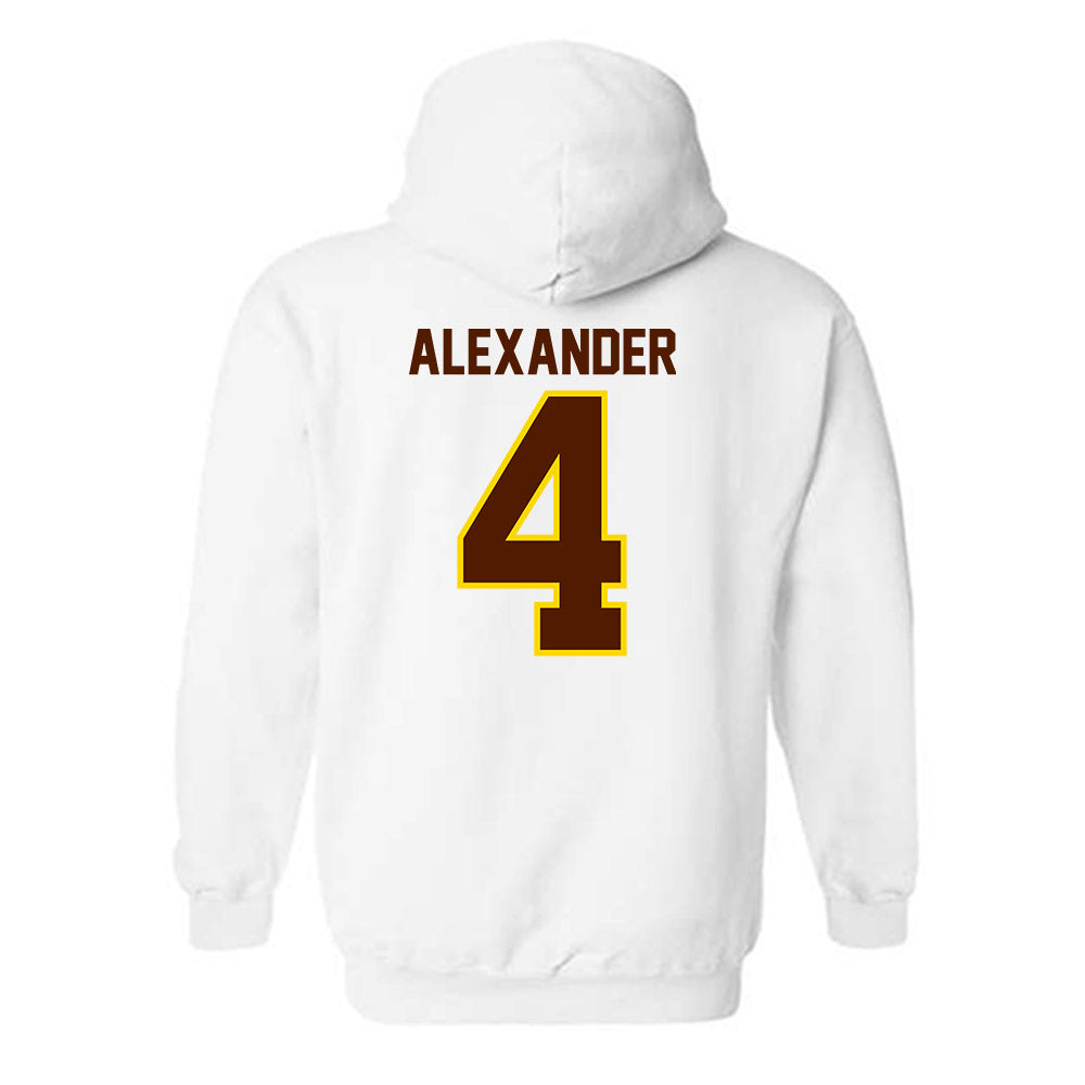 Western Michigan - NCAA Football : Austin Alexander - Classic Shersey Hooded Sweatshirt-1