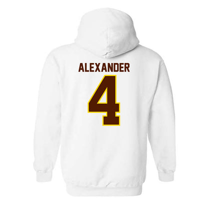 Western Michigan - NCAA Football : Austin Alexander - Classic Shersey Hooded Sweatshirt-1