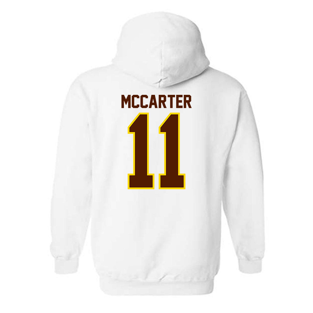 Western Michigan - NCAA Football : Jermar McCarter - Classic Shersey Hooded Sweatshirt-1