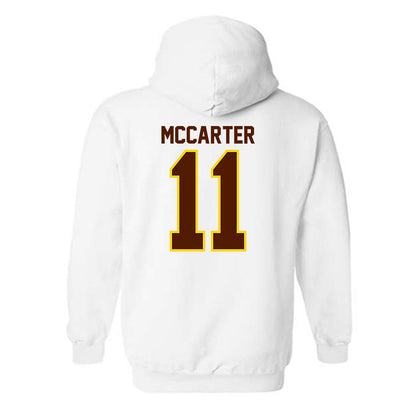 Western Michigan - NCAA Football : Jermar McCarter - Classic Shersey Hooded Sweatshirt-1