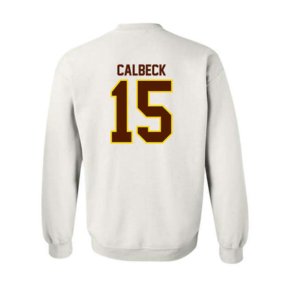 Western Michigan - NCAA Men's Ice Hockey : Alex Calbeck - Classic Shersey Crewneck Sweatshirt-1