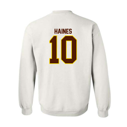 Western Michigan - NCAA Football : Teegan Haines - Classic Shersey Crewneck Sweatshirt-1