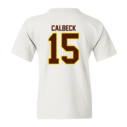 Western Michigan - NCAA Men's Ice Hockey : Alex Calbeck - Classic Shersey Youth T-Shirt-1