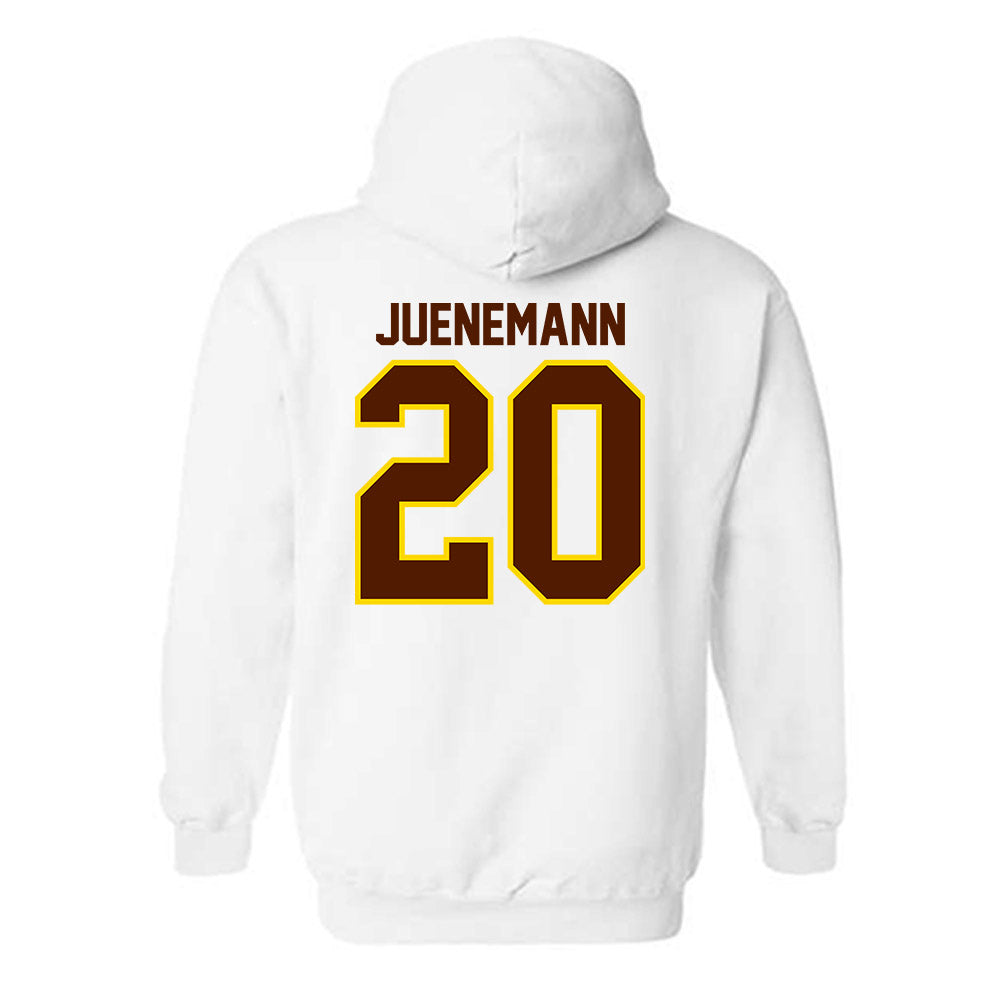 Western Michigan - NCAA Men's Basketball : Janis Juenemann - Classic Shersey Hooded Sweatshirt-1