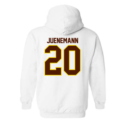 Western Michigan - NCAA Men's Basketball : Janis Juenemann - Classic Shersey Hooded Sweatshirt-1