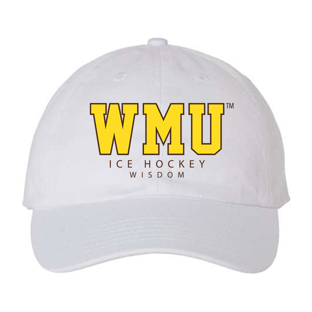 Western Michigan - NCAA Men's Ice Hockey : Zaccharya Wisdom - Dad Hat-0