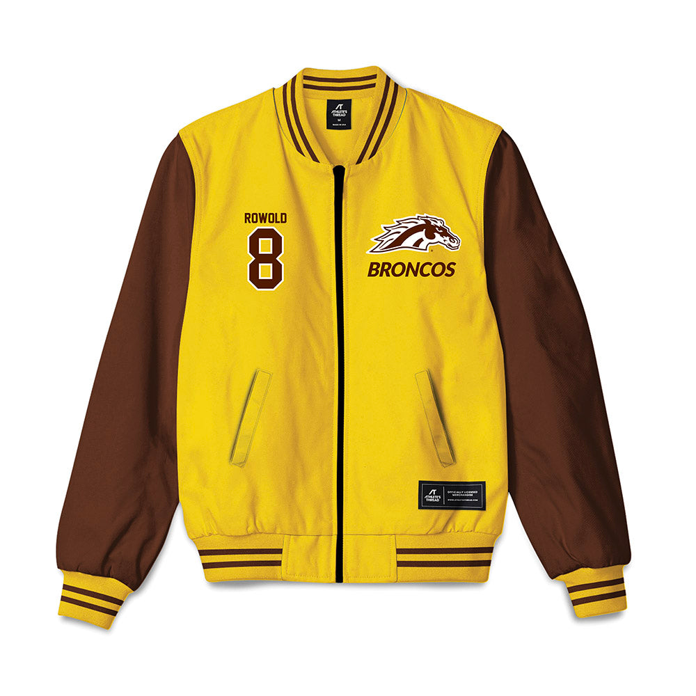 Western Michigan - NCAA Baseball : Jacob Rowold - Bomber Jacket-0