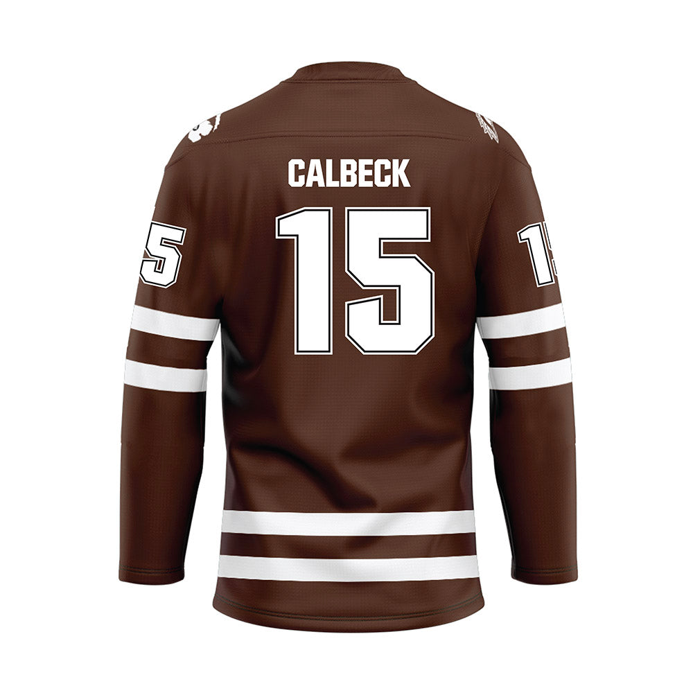 Western Michigan - NCAA Men's Ice Hockey : Alex Calbeck - Hockey Jersey-1