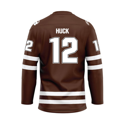 Western Michigan - NCAA Men's Ice Hockey : Samuel Huck - Hockey Jersey-1