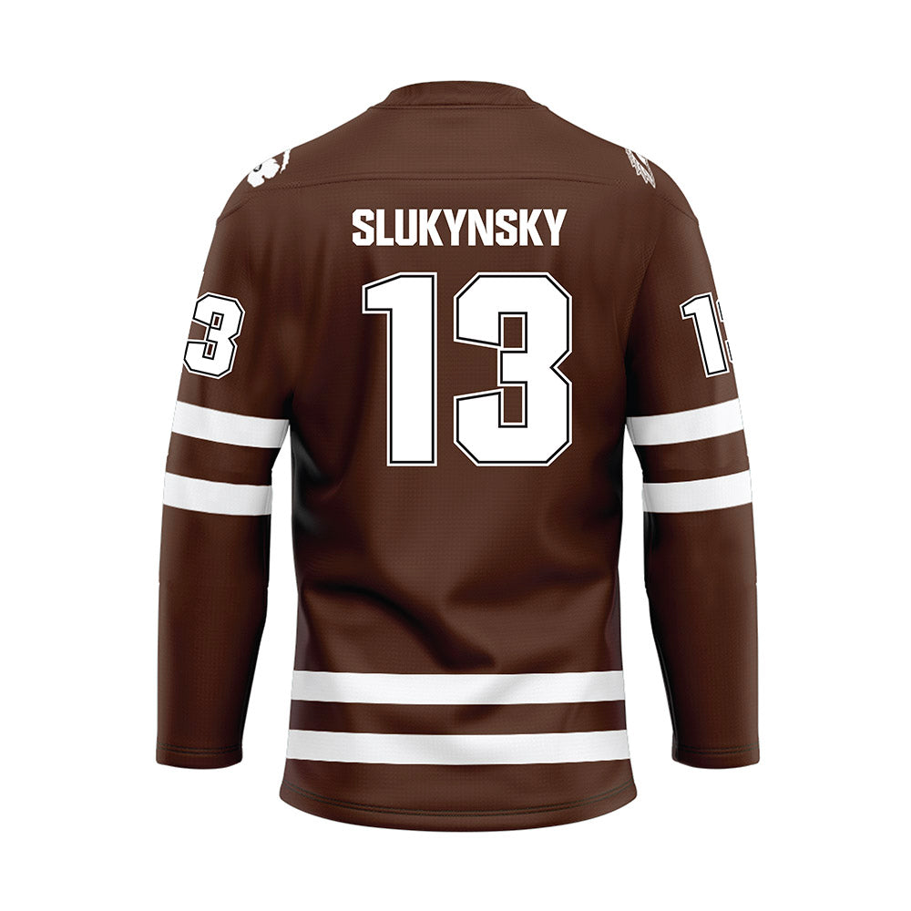 Western Michigan - NCAA Men's Ice Hockey : Grant Slukynsky - Hockey Jersey-1