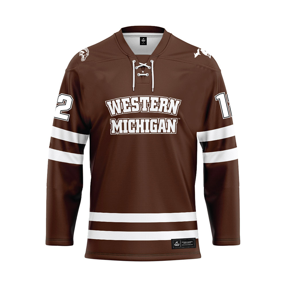Western Michigan - NCAA Men's Ice Hockey : Samuel Huck - Hockey Jersey-0