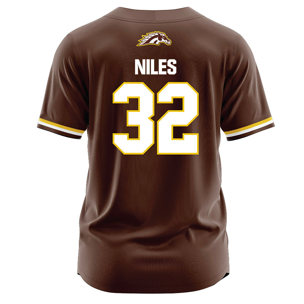 Western Michigan - NCAA Softball : Analeez Niles - Brown Jersey-1