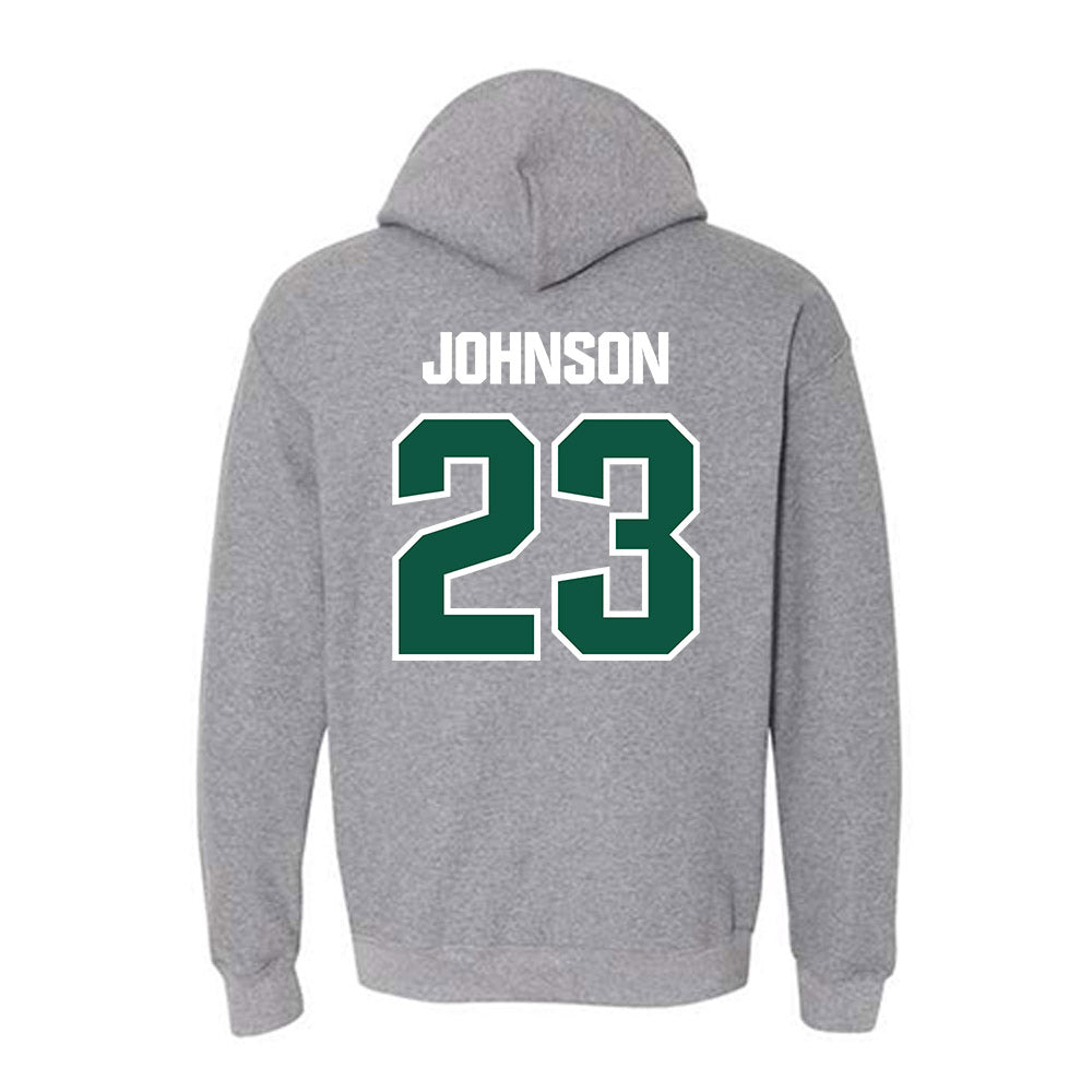Northern Michigan - NCAA Men's Ice Hockey : Evan Johnson - Classic Shersey Hooded Sweatshirt-1