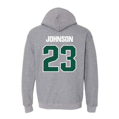Northern Michigan - NCAA Men's Ice Hockey : Evan Johnson - Classic Shersey Hooded Sweatshirt-1