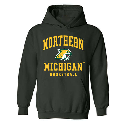 Northern Michigan - NCAA Men's Basketball : George Bellevue - Classic Shersey Hooded Sweatshirt-0