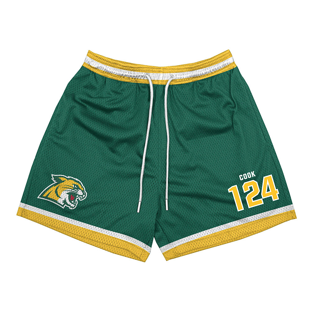 Northern Michigan - NCAA Women's Wrestling : Jamie Cook - Green Shorts-0
