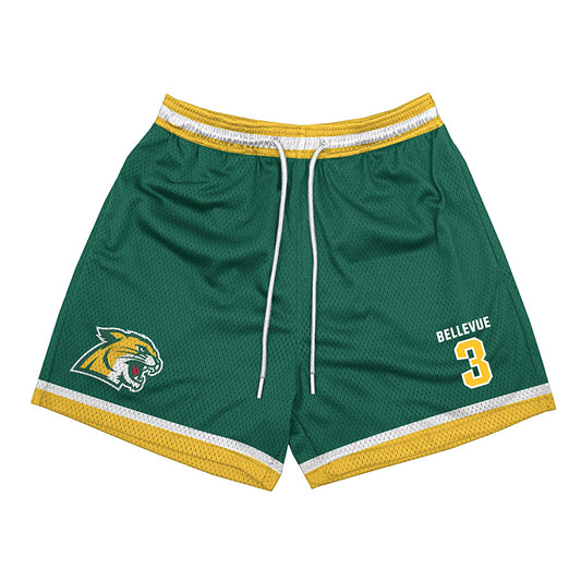 Northern Michigan - NCAA Men's Basketball : George Bellevue - Green Shorts-0