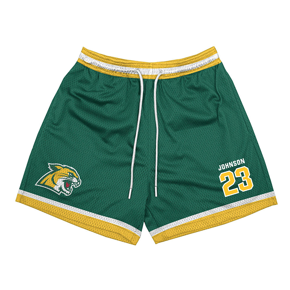Northern Michigan - NCAA Men's Ice Hockey : Evan Johnson - Green Shorts-0