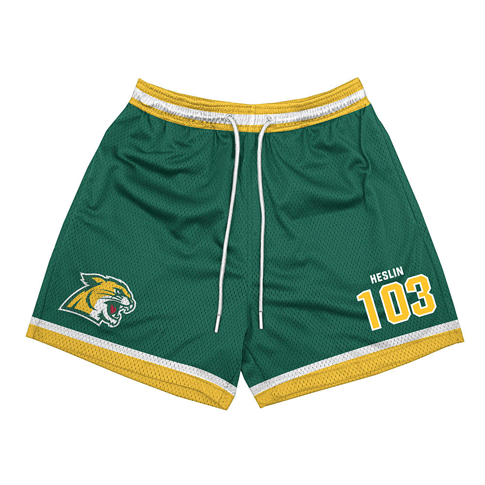 Northern Michigan - NCAA Women's Wrestling : Emma Heslin - Green Shorts-0