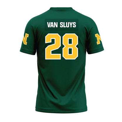 Northern Michigan - NCAA Football : Tyler Van Sluys - Green Premium Football Jersey-1