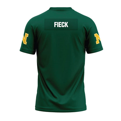 Northern Michigan - NCAA Football : Carson Fieck - Green Premium Football Jersey-1
