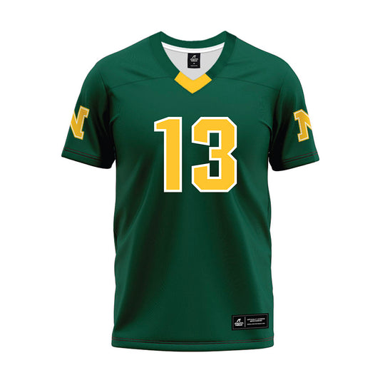 Northern Michigan - NCAA Football : Brady Hilgart - Green Premium Football Jersey-0