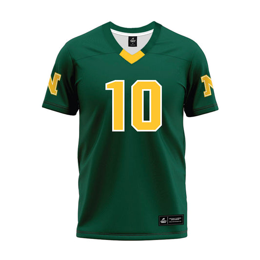 Northern Michigan - NCAA Football : Isaac Olson - Green Premium Football Jersey-0