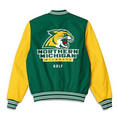Northern Michigan - NCAA Women's Golf : Abigail Luke - Bomber Jacket-1