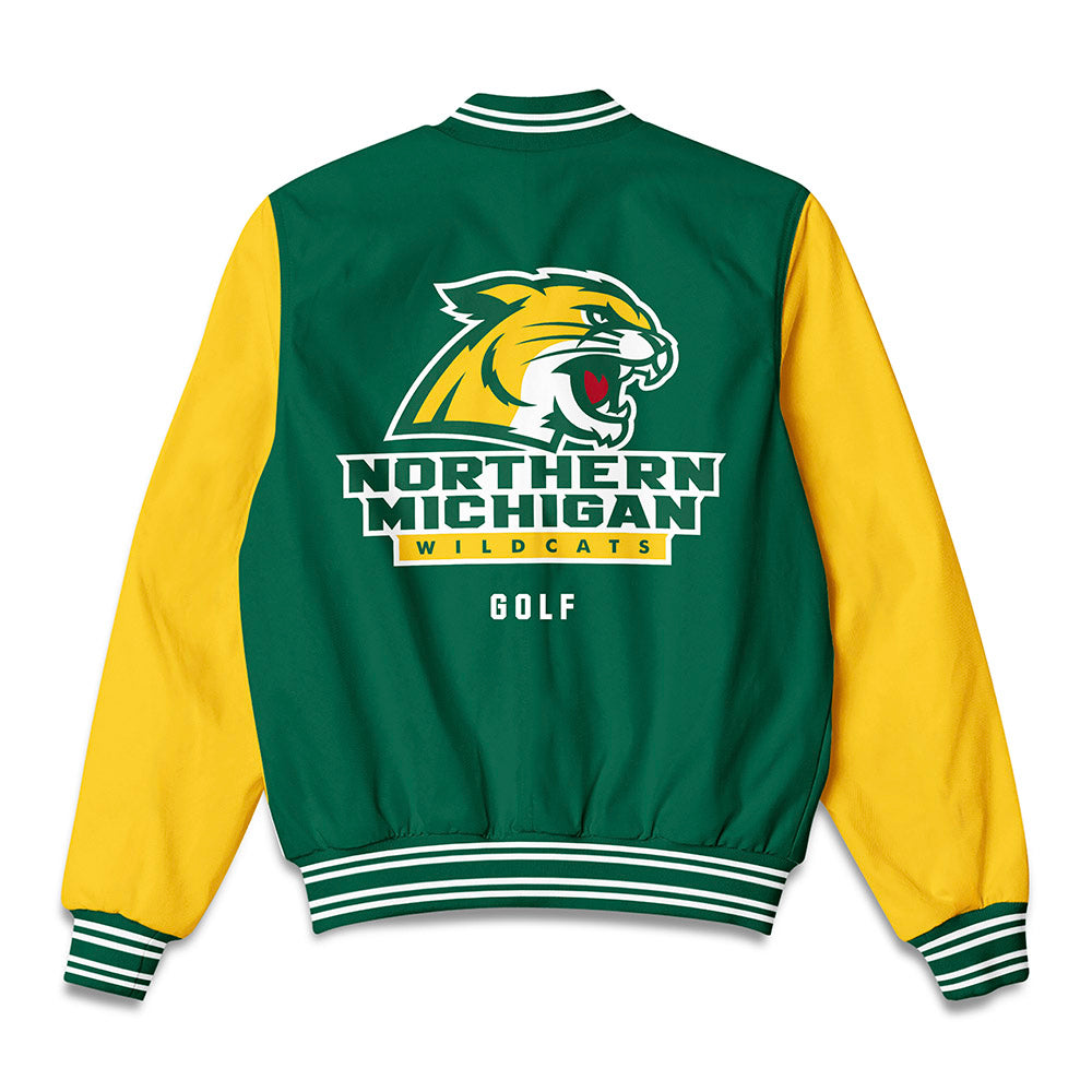 Northern Michigan - NCAA Men's Golf : Levi Pennala - Bomber Jacket-1