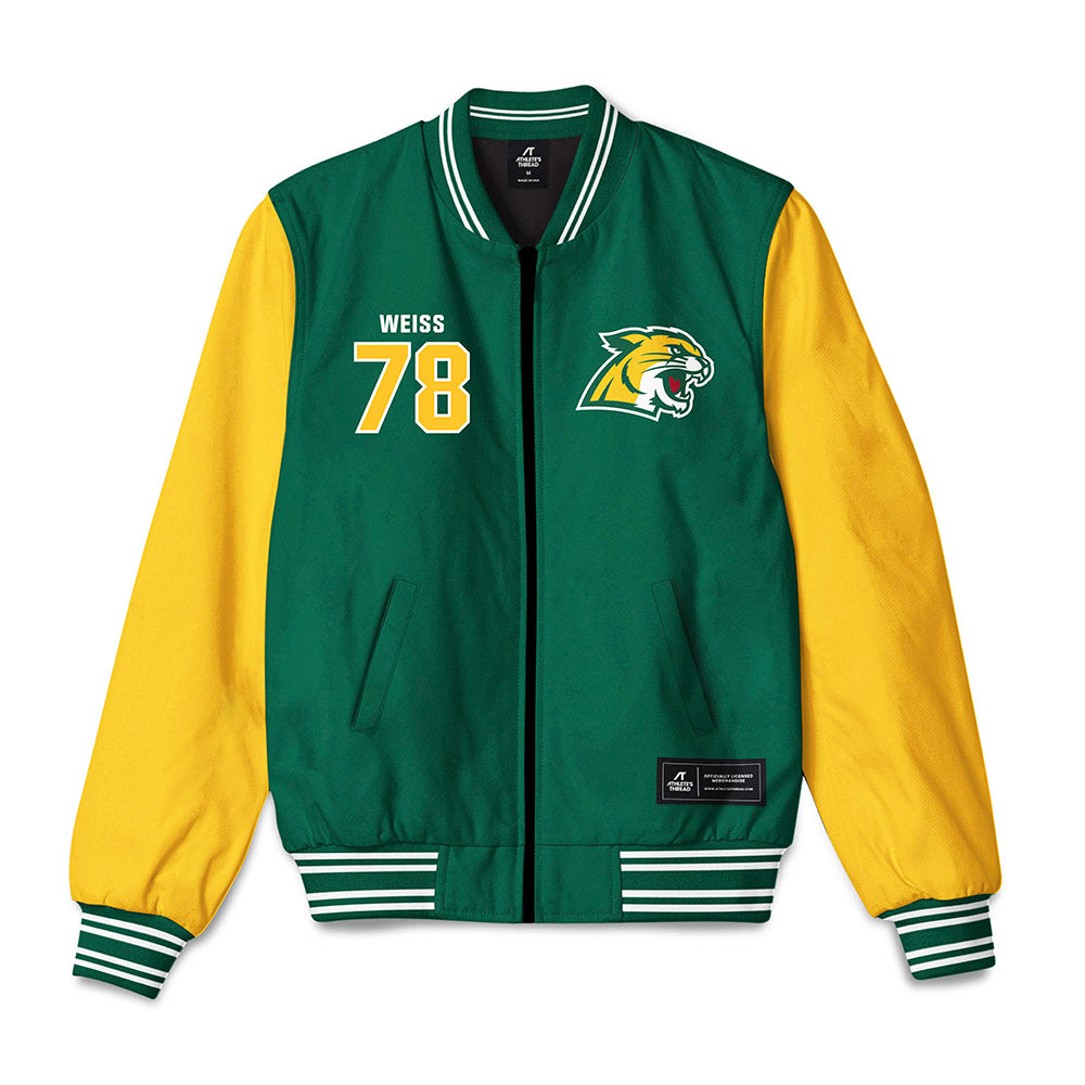 Northern Michigan - NCAA Football : James Weiss - Bomber Jacket-0