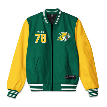 Northern Michigan - NCAA Football : James Weiss - Bomber Jacket-0