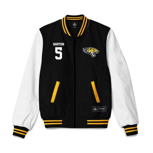 Towson - NCAA Men's Basketball : Jon Barton - Bomber Jacket-0